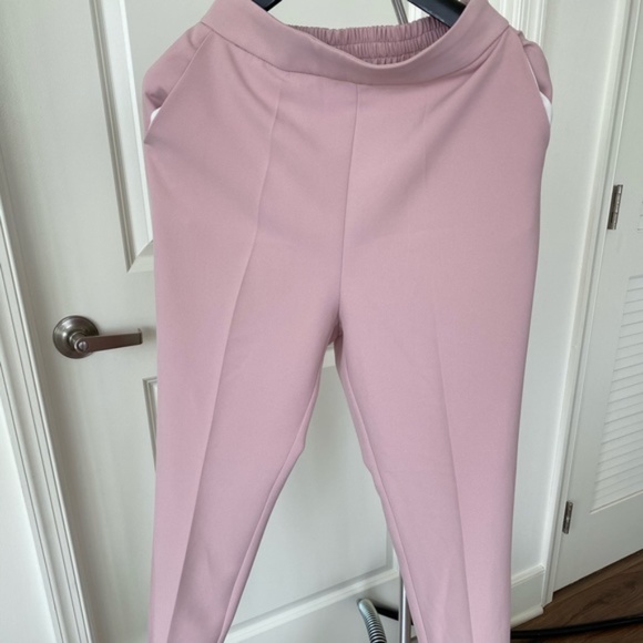 NEW!Double breasted jacket & pants pink beige suit - Picture 7 of 9